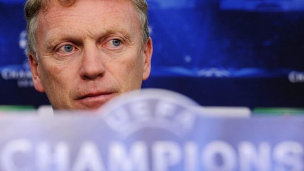 Staring down the barrel: United manager David Moyes.