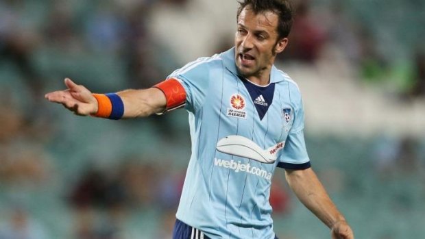 Alessandro Del Piero with the offending armband.
