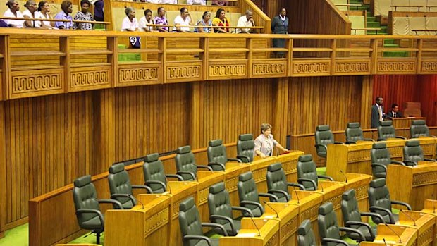 Dame Carol Kidu, Papua New Guinea's only female MP, cut a lonely figure in parliament today.