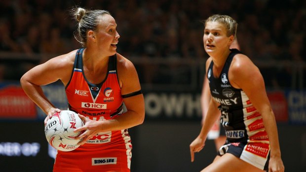 Giants superstar Kim Green in action against the Magpies. She has matured into a player who combines explosiveness with a rare ability to choose the right options almost every time.