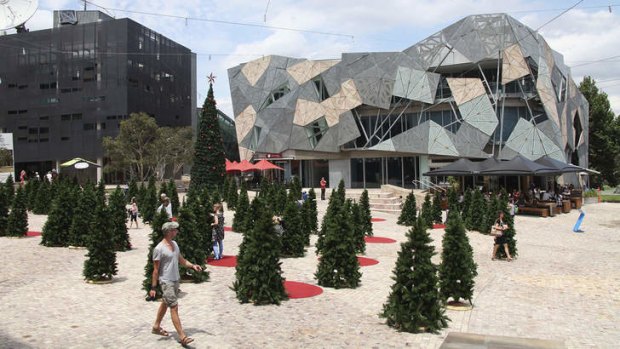 Federation Square's Festive Foodie Market.