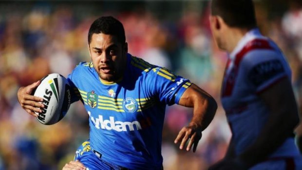 TV stars: Jarryd Hayne and Parramatta are hot property with TV broadcasters.