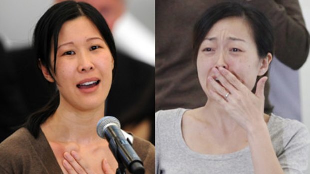 Released... Laura Ling, left, and Euna Lee.