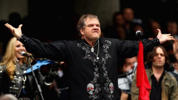 Meat Loaf performs during the 2011 AFL Grand Final.