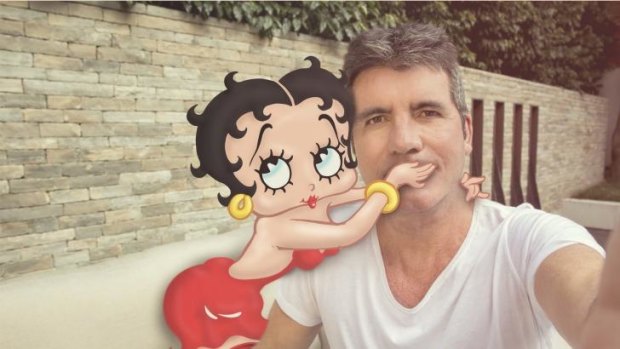 Simon Cowell and Betty Boop.