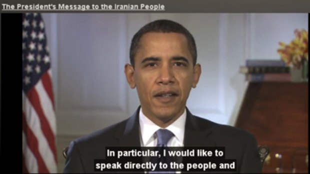 Reaching out... Barack Obama's address to the Iranian people and government.