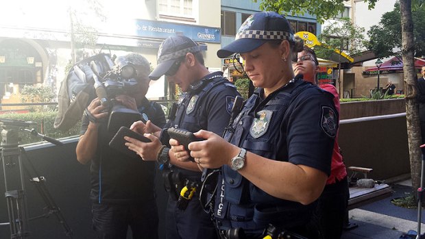 Queensland Police testing out the technology on Friday.
