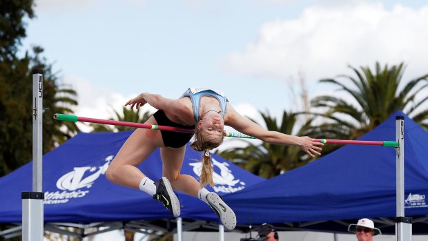 Rare air: Schoolgirl high jumper Eleanor Patterson will enter the Commonwealth Games with high hopes.