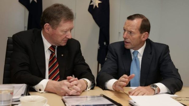 Dr Ian Watt and Prime Minister Tony Abbott, shortly after he was elected Prime Minister.