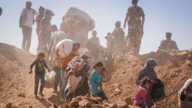 Syrian refugees streaming  into Jordan: expect more instability from climate change, military leaders say.