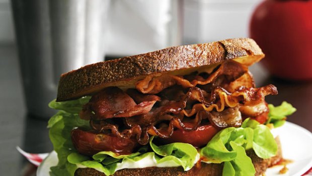 Pigging out … bacon is "proof there is a God", according to Keith Austin.