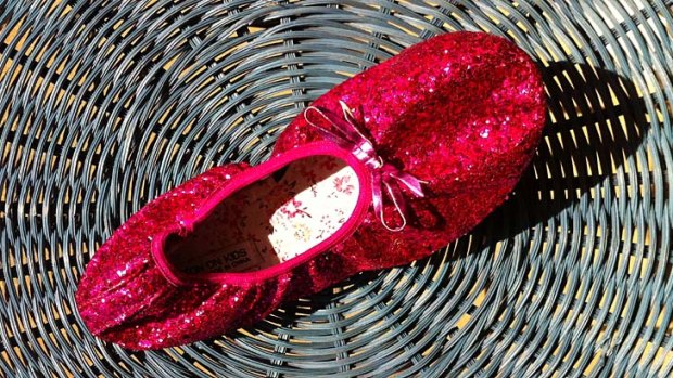 The ballet shoe thrown towards outspoken anti-abortion advocate David Bereit.