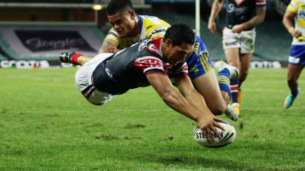 Seemless transition: Roger Tuivasa-Sheck has thrived at fullback for the Roosters.