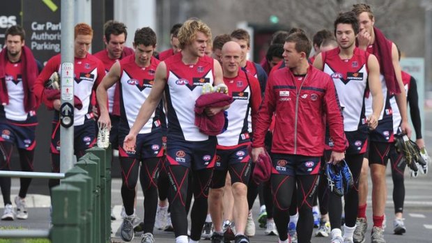 The Demons at their current base,  AAMI Park, which the lord mayor expects the club to outgrow.