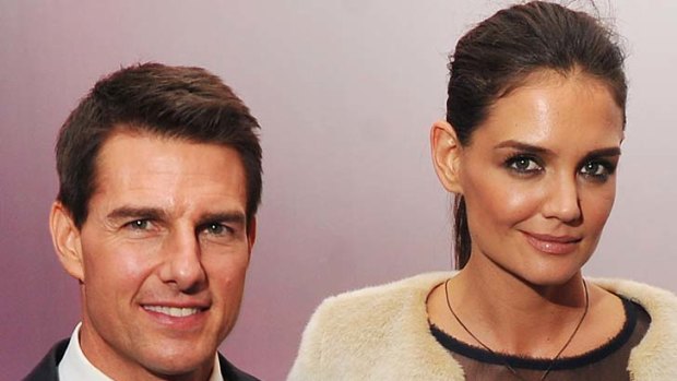 Marriage over ... Tom Cruise and Katie Holmes, pictured in December last year.