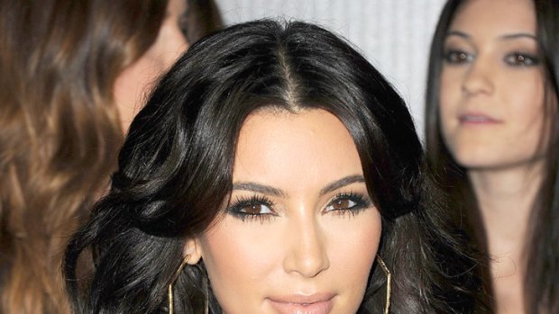 Big hair is big news ... Kim Kardashian.