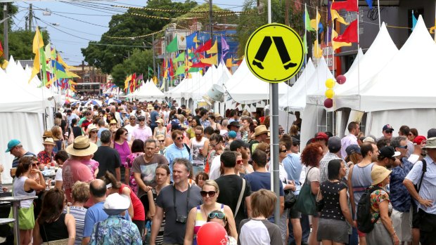 Thousands flocked to the Rozelle Fair on Sunday. 