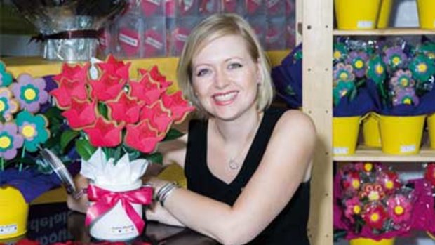 A large punt on her future has paid off for Edible Blooms founder Kelly Baker.