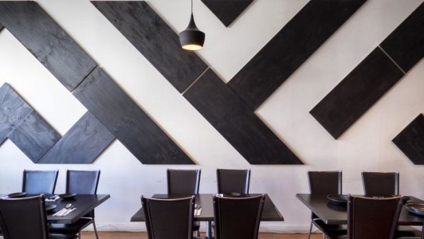 Geometric personality: The interior of  Arisoo restaurant
