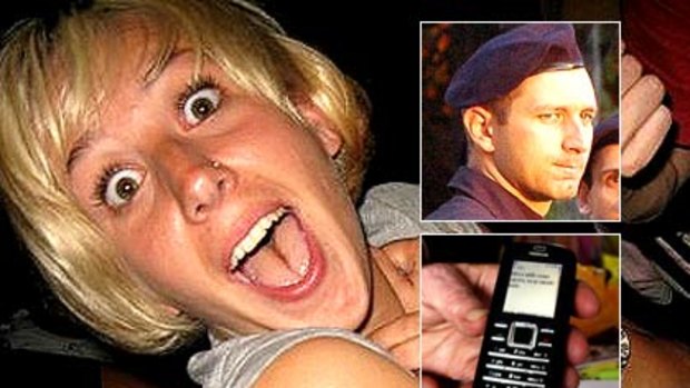 Britt Lapthorne, a Croatian police officer, and the text from the hostel owners' son.
