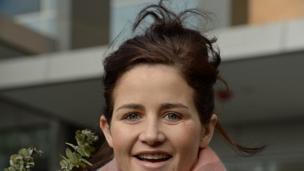 Memories: Michelle Payne leaving The Alfred Hospital after abdominal surgery. 