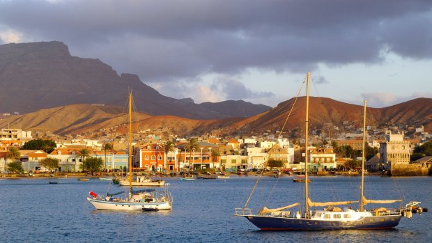 Cape Verde, Sao Vicente Island, Mindelo Bay.