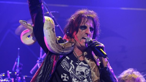 Under consideration ... Alice Cooper could headline at this years NRL grand final.