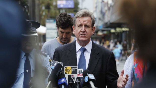 NSW Premier Barry O'Farrell facing alcohol-fuelled violence head on.