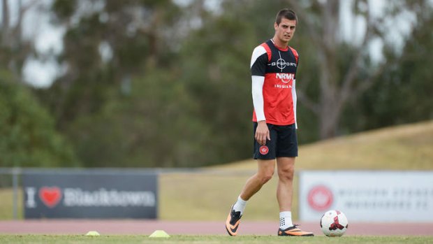 Big loss: Striker Tomi Juric has racked up three goals for the Wanderers already this season.