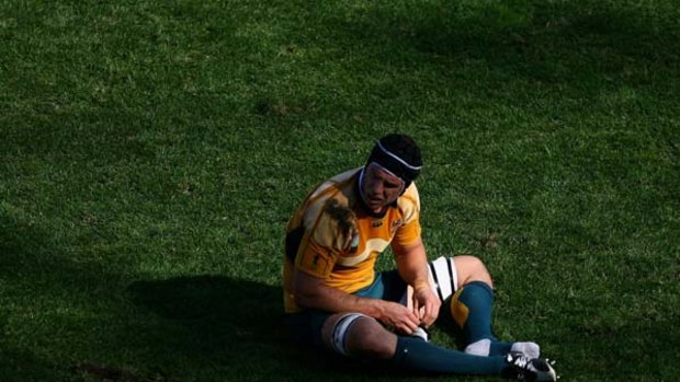 Painful memory ... Dan Vickerman after the 2007 World Cup quarter-final loss to England in Marseilles.
