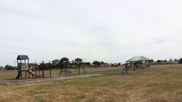 The Geelong park where the men allegedly abducted the girl.