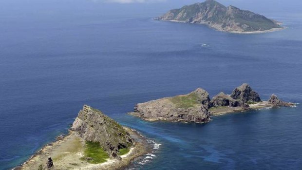 The group islands - Uotsuri island (top), Minamikojima (bottom) and Kitakojima - at the centre of the dispute between China and Japan.