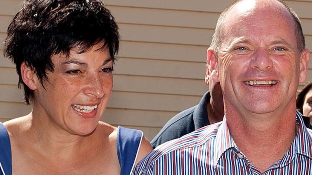 Queensland Premier Campbell Newman and his wife Lisa.