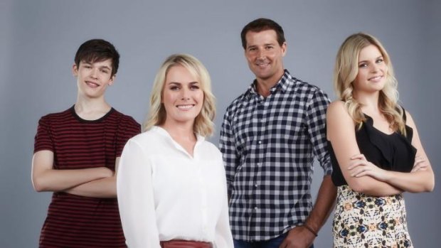 Neighbours: from left, Calen Mackenzie, Kate Kendall, Josef Brown and Jenna Rosenow are part of the present cast, carrying on a proud tradition.