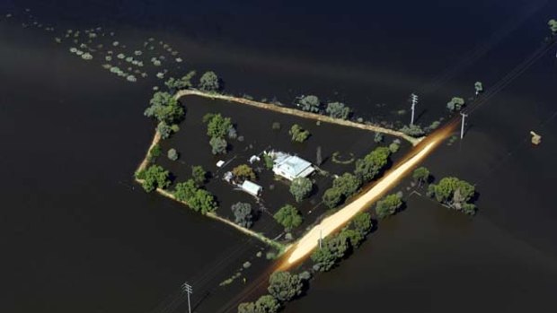 A flooded farm near Kerang.