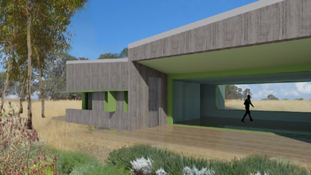 A bushfire-resistant home designed by Julie Firkin.