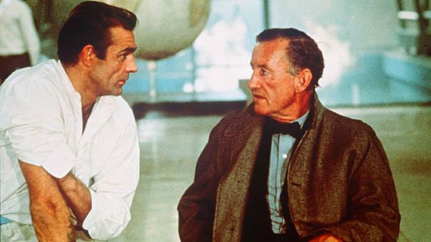 A complex man: Sean Connery and Ian Fleming discuss James Bond's character while filming <em>Dr No</em>.