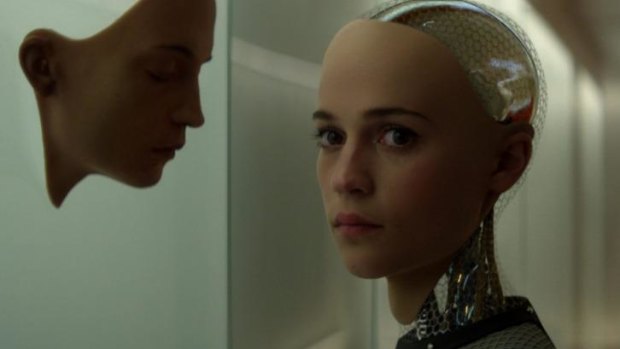 Creepy modernity: Alicia Vikander in <i>Ex Machina</i>.