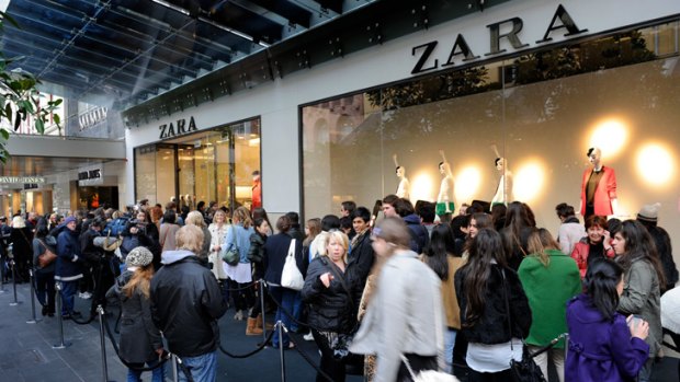 Global retailers such as Zara are eying the relatively lucrative Australian market.