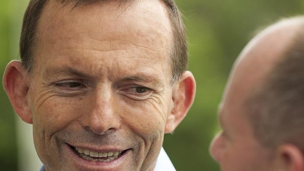 Federal Opposition Leader Tony Abbott joins Campbell Newman on the campaign trail in the seat of Ashgrove.