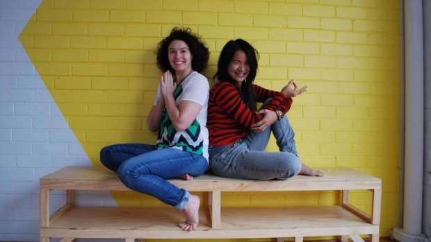 Sarcha Thurston (left) and Gigi Mok (right) have swapped the nightlife for a peaceful life.