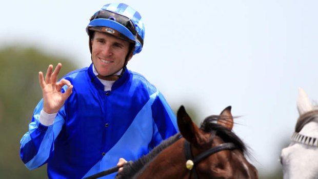 Free rein: Nathan Berry on Unencumbered after winning at Randwick early last month.
