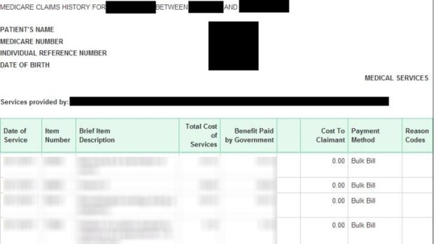 My.gov.au also allows access to Australians' Medicare claim history.