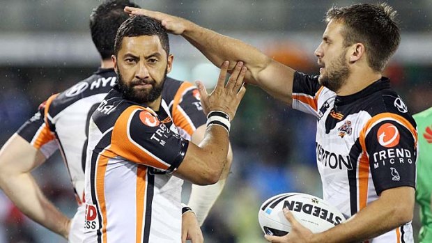 Focussed on the job at hand ... Benji Marshall.