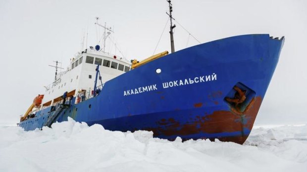The Russian ship MV Akademik Shokalskiy