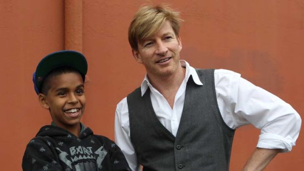 Co-stars &#8230; Daniel ''DJ'' Mundine and David Wenham.