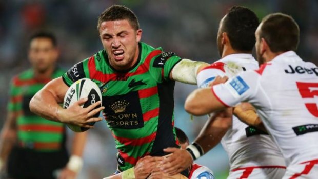 Sam Burgess is a "50-50" chance to take on the Knights.