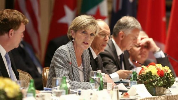 Foreign Affairs Minister Julia Bishop addresses the Global Counterterrorism Forum in New York on Tuesday.