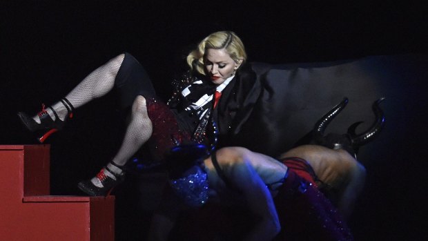 Madonna recently took a tumble at the BRIT music awards.