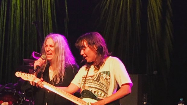 Patti Smith and local darling Courtney Barnett shared a special moment during Smith's anniversary tour.